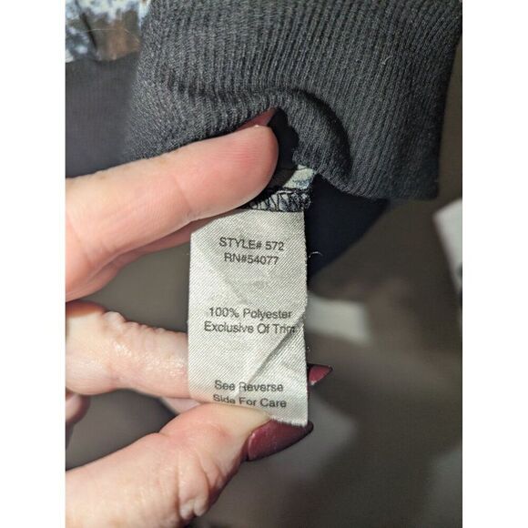 Womens Cabi #572 Dressed Up Sweatshirt Python Medium Sheer Long Sleeve Top - Picture 6 of 11